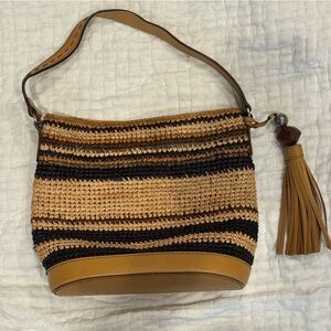 Brighton Ferrara Raffia Shoulder Bag